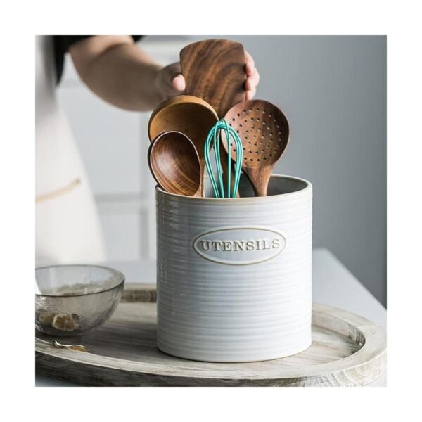 YHOSSEUN Soporte para utensilios de cocina de cerámica