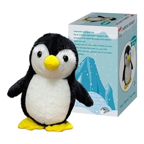 YH YUHUNG Juguete de peluche de pingino que camina y_6