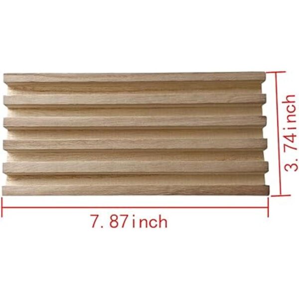 Yuanhe Juego de 4 bandejas de dominó de madera maciza_3