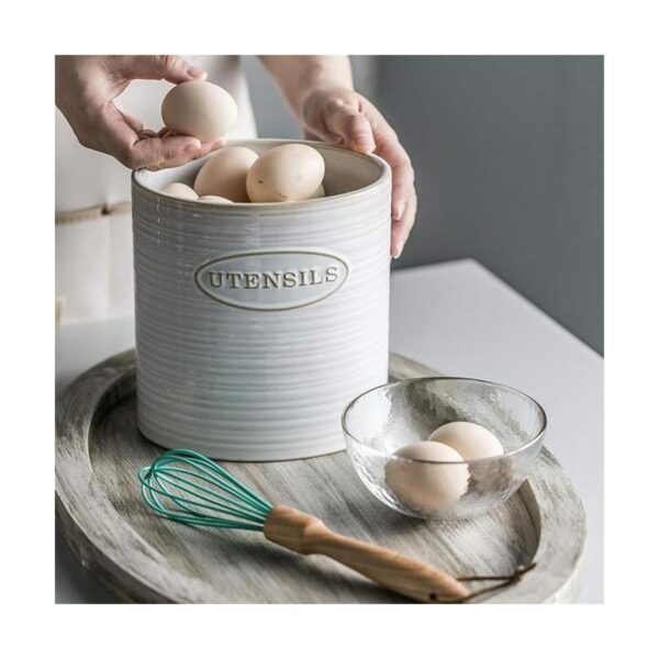 YHOSSEUN Soporte para utensilios de cocina de cerámica