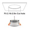 YGSTech Iluminación LED empotrable de 2 pulgadas luz de_2