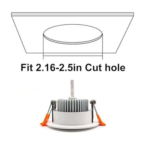 YGSTech Iluminación LED empotrable de 2 pulgadas luz de_2