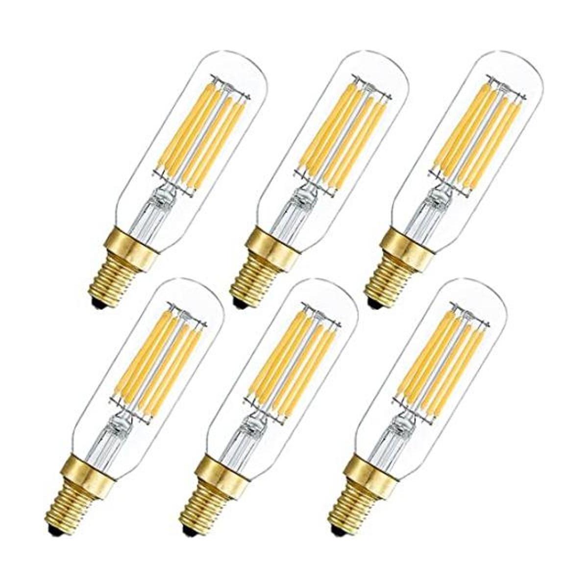 Bombillas LED T6 vintage regulables de color blanco cálido