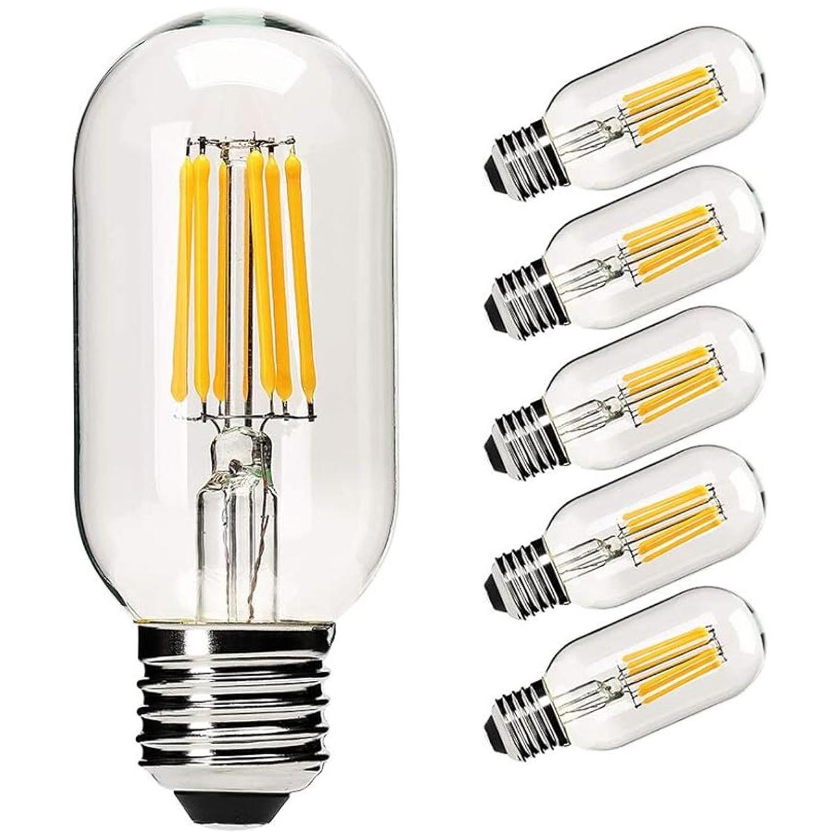 Bombilla LED Edison T45 regulable blanco cálido de 2700