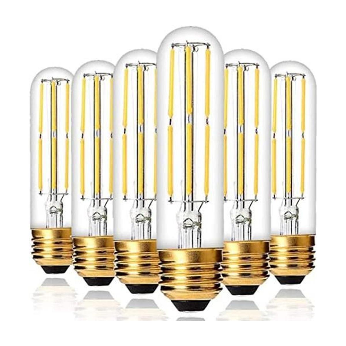 Bombillas LED T10 regulables de color blanco cálido de