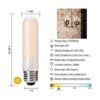Bombilla tubular LED Edison de 8 W regulable 2700 K_3