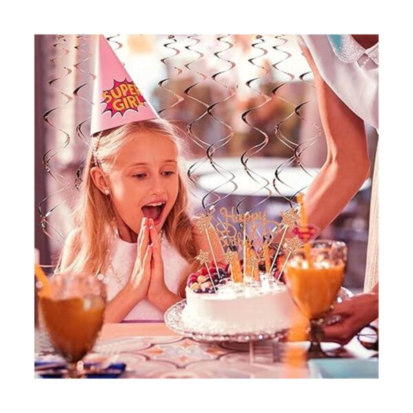 Juego de decoraciones de fiesta de cumpleaños de oro rosa