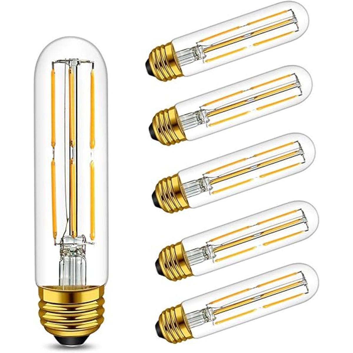 Bombillas LED T10 de color blanco de 4000 K de 4 bombillas