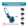 YEXBUR Linterna LED de 12 W 1000 lm alimentada por Makita