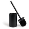 Yew Design Cepillo de inodoro negro mate para inodoro con
