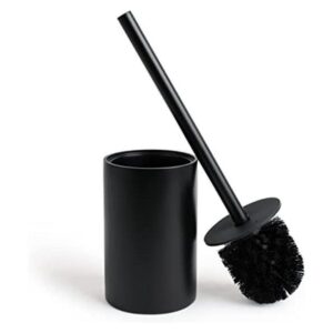 Yew Design Cepillo de inodoro negro mate para inodoro con