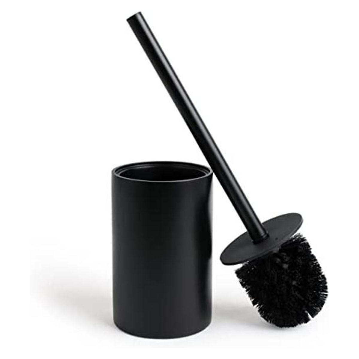 Yew Design Cepillo de inodoro negro mate para inodoro con
