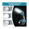 YEXBUR Linterna LED de 12 W 1000 lm alimentada por Makita