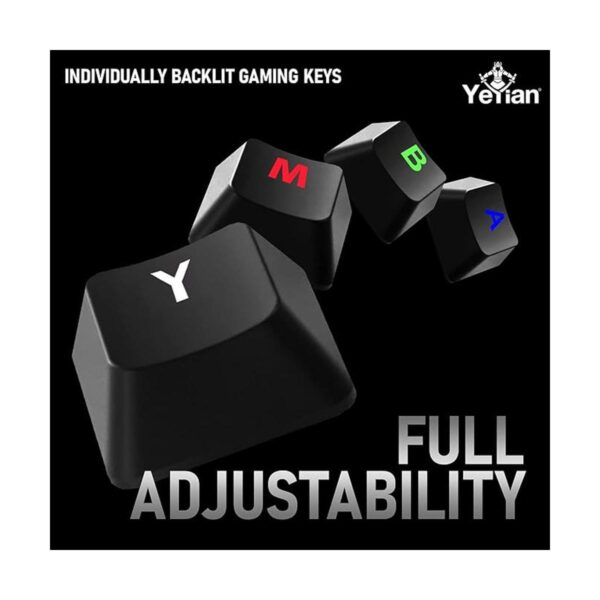 YEYIAN Teclado multimedia mecánico para juegos ASWARD 104