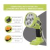 Ryobi Foco LED inalámbrico ONE de 18 voltios P717 12W_2