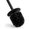 Yew Design Cepillo de inodoro negro mate para inodoro con