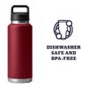 YETI Rambler Botella de acero inoxidable con tapa para_6