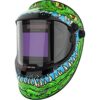 YESWELDER Casco de soldadura plateado con visión lateral_1