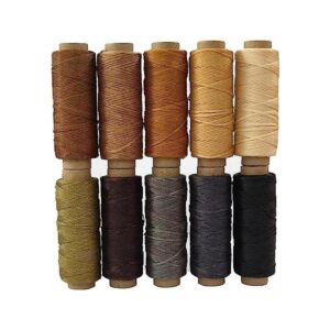 YEQIN Cordón de hilo encerado de cuero 150D para coser