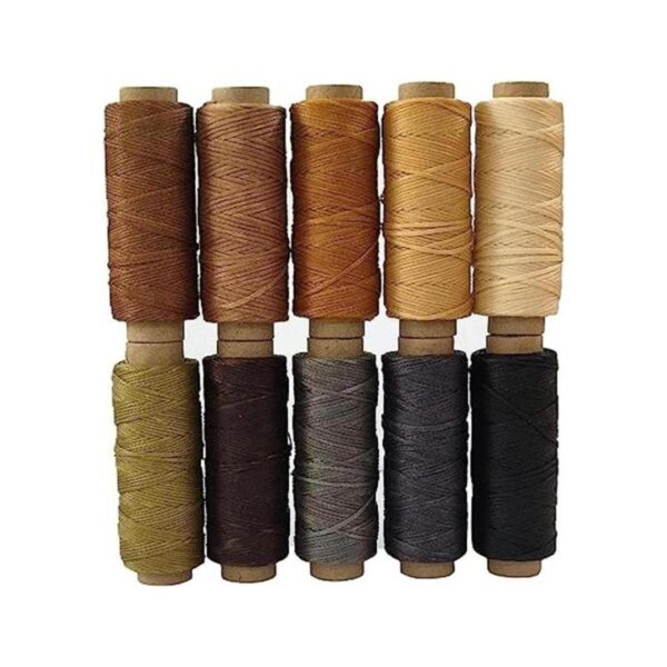 YEQIN Cordón de hilo encerado de cuero 150D para coser