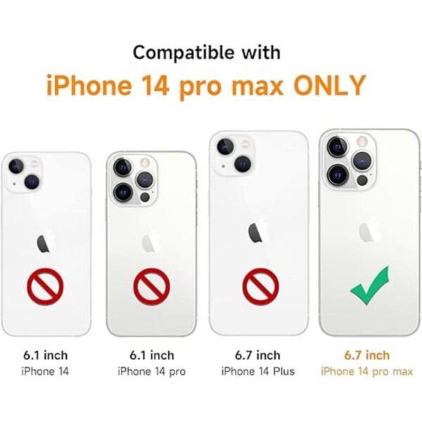 YESPURE Funda cruzada para iPhone 14 Pro Max funda_2