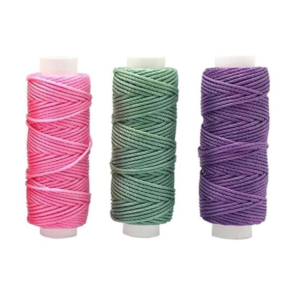 YEQIN Hilo de cera de 12 colores encerado Cords de_6