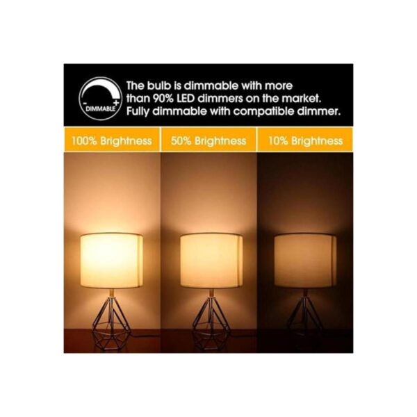 Bombillas LED esmeriladas T10 de color blanco cálido de_4