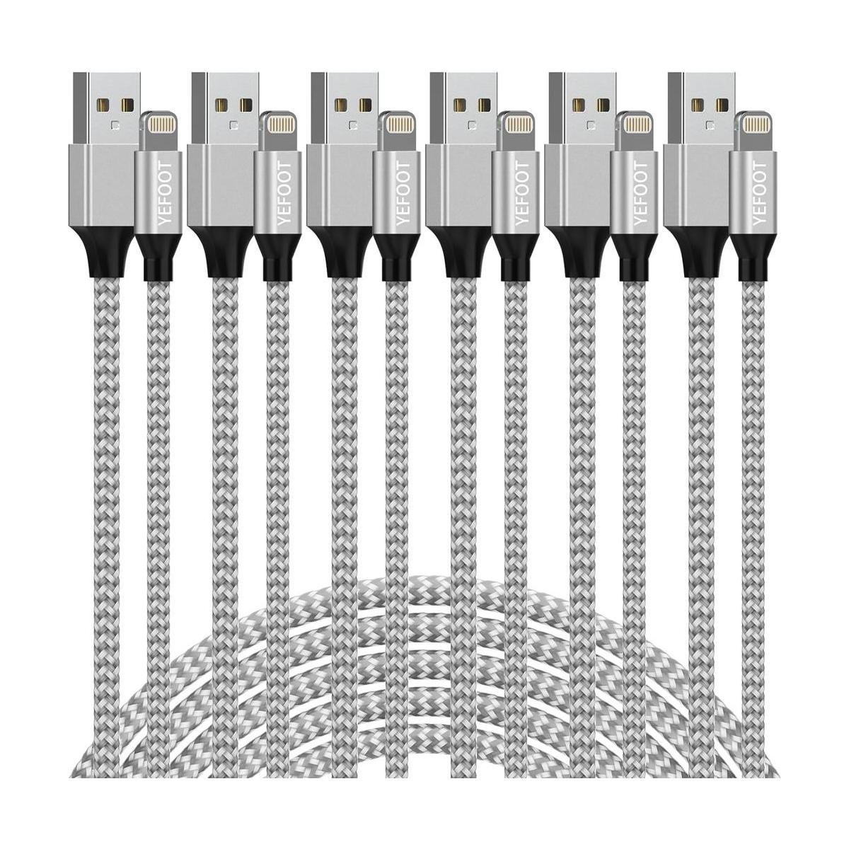 Certificado MFi Paquete de 6 cables Lightning para