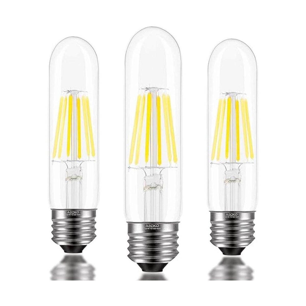 Bombillas E26 T10 de luz blanca de día de 6 W bombilla