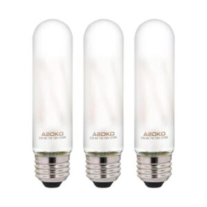 Bombillas LED esmeriladas T10 de color blanco cálido de_1