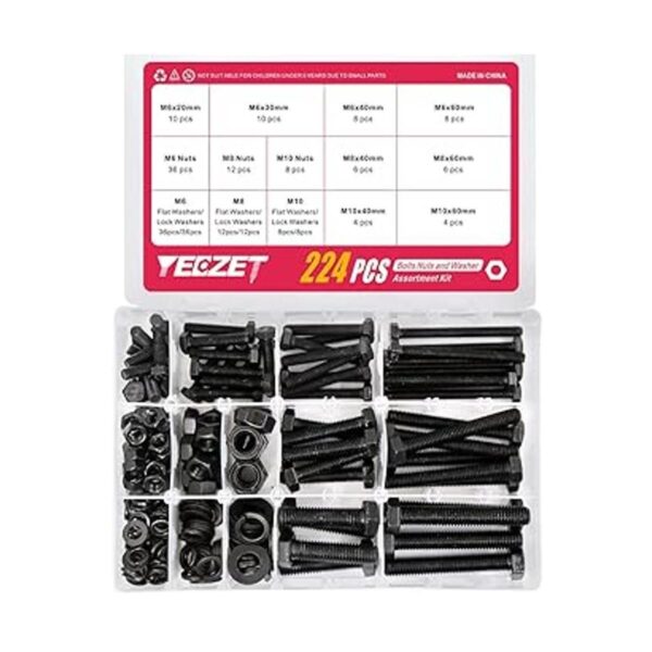 YEEZET El kit surtido de 224 tornillos y tuercas_4
