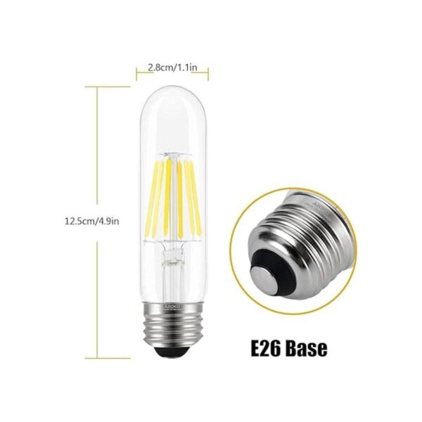 Bombillas E26 T10 de luz blanca de día de 6 W bombilla