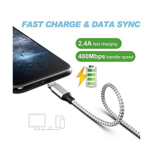 Certificado MFi Paquete de 6 cables Lightning para_4