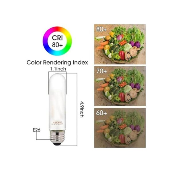 Bombillas LED esmeriladas T10 de color blanco cálido de_3