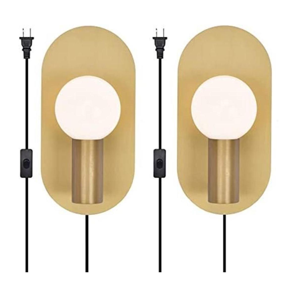 YEEZEMA Moderno juego de 2 apliques de pared elegante