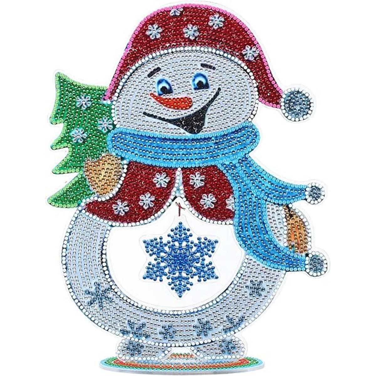 YEESAM ART Juego de pintura de diamantes de nieve de