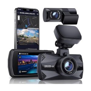 Yeecore Cámara de tablero dual 4K 5G WiFi GPS cámara de_1