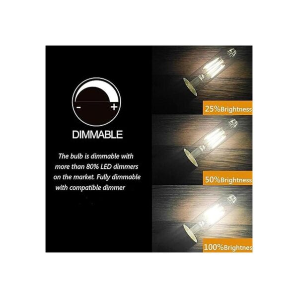 Bombillas E26 T10 de luz blanca de día de 6 W bombilla