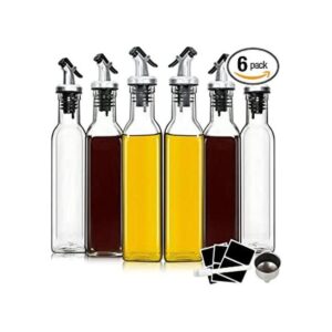 Botellas dispensadoras de aceite de oliva de vidrio
