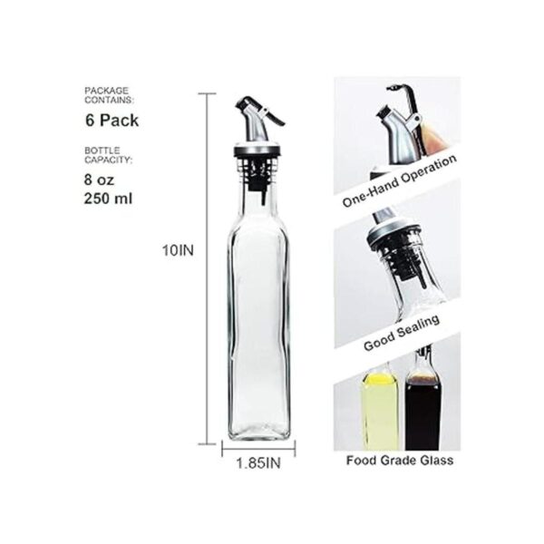 Botellas dispensadoras de aceite de oliva de vidrio