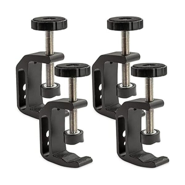 Abrazadera universal en C 4 piezas resistente agujero de