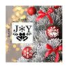 YEAJON 25 plantillas de Navidad de 4 x 4 pulgadas para