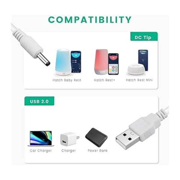 Cable de alimentación de repuesto para hatch Baby Rest_2