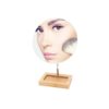 YEAKE Espejo de maquillaje flexible de bambú con cuello de