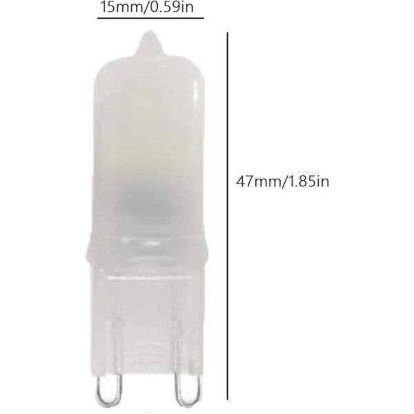 YDJoo Juego de 8 bombillas LED G9 de 1 W Mini bombillas_2