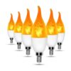 YEAHBEER Bombillas LED de candelabro E12 3 modos