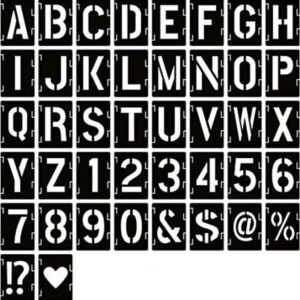 Plantillas de letras de 2 pulgadas plantillas de símbolo