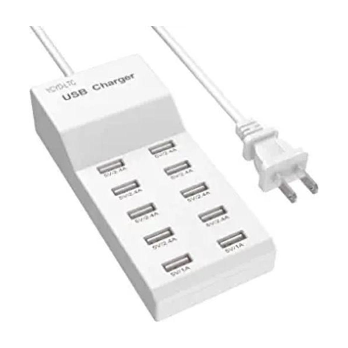 Cargador USB de 10 puertos estación de carga USB para