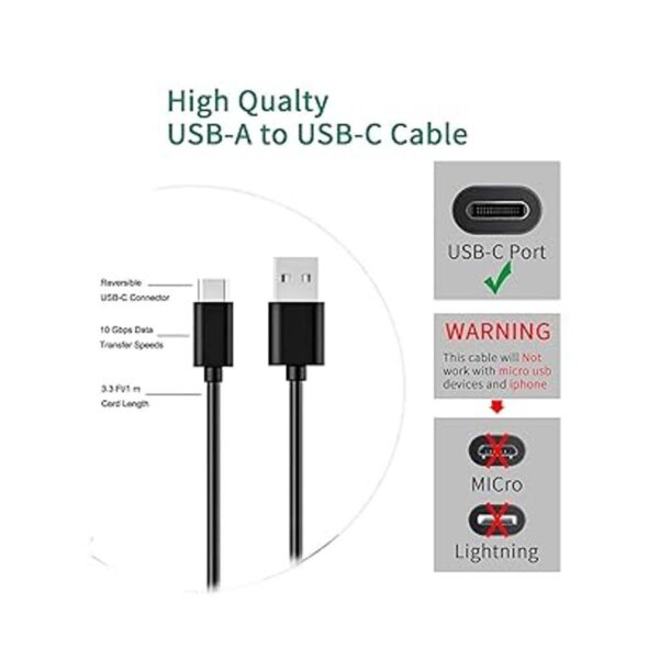 Cable de carga rápida USBC Cable de alimentación para TOZO_3