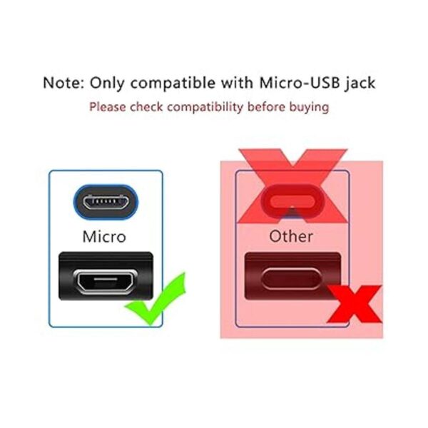 Charger Mirco Cable de carga USB compatible con Alcatel_2